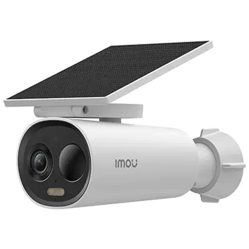 Imou IPC-K9DC-5M0WEH-V2 IP WiFi 5MP bullet kamera sa baterijskim napajanjem i solarnim panelom; Cell 3C AiO 5MP; IC 15m + PIR; 2.8mm; Baterija; Mikrofon; Zvučnik; Sirena; MicroSD card slot; IP66