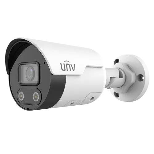 Uniview IPC2122LE-ADF28KMC-WL IP 2MP bullet ColorHunter mini kamera; Easy serija; 2.8mm; IC 30m; Beli LE 30m; SIP; Mikrofon; Zvučnik; MicroSD; Kućište metal+plastika; IP67